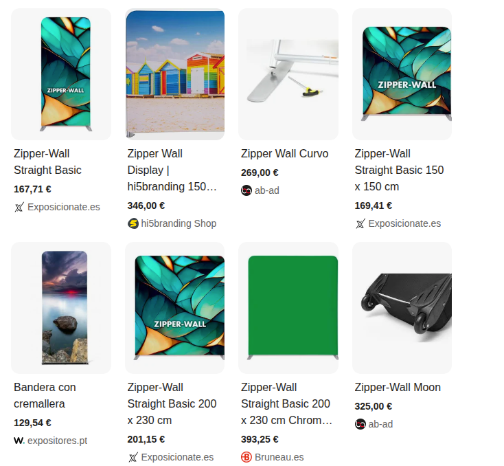 Organic Google Shopping results
