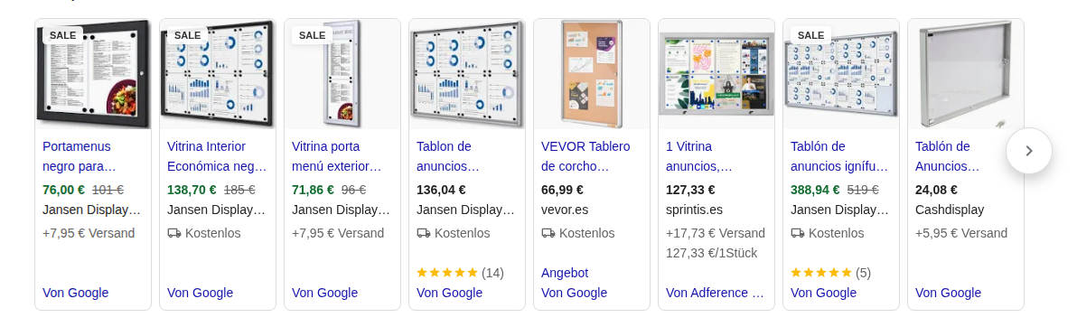 Jansen Display search ads on Google
